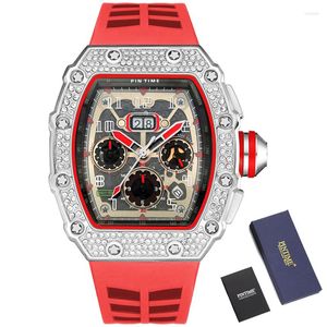 Zegarek pintime wojskowy mężczyzna mens sliver nadgarstka zegar zegar Zegar Zeta Zegarek Meski Montre Quartz Men luksus chronograph Hip Hop Watches