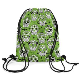 Party Favor Day Of The Dead Sugar Skl Dstring Backpack Durable Cinch Bag String Bags Sackpack For Gym Shop Sport Yoga Drop Delivery Otbrt