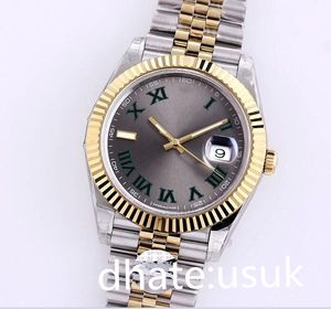 41mm Watches For Men Watch Datejust Black Dial Automatic 2813 Yellow Gold Steel Jubilee Bracelet Champagne Silver Rhodium Wimbledon Men's Wristwatch