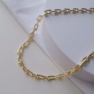 Halskette Armband Dünne U-förmige Hufeisen Hardware Designer Gold Anhänger für Frauen Männer Paar Mode Uhr Top Qualität Hochzeit P266A