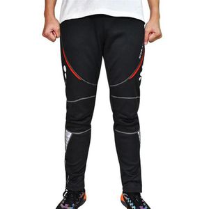 Calças de ciclismo térmicas de lã de inverno calças à prova d'água bicicleta à prova de vento quente masculina skiing271z