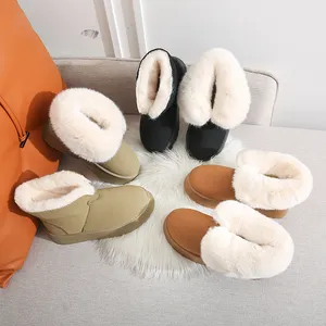 Botas de neve de celebridades da internet, sapatos de algodão para mulheres, mingman 702