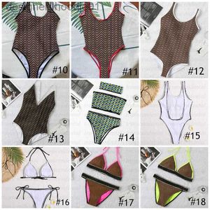 Kvinnors badkläder mix 20 stilar baddräkt klassiker brun bikini set kvinnor mode badkläder i stock bandage sexiga baddräkter med pad taggar l230909