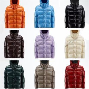 Jaqueta masculina multicolorida puffer para baixo 70º aniversário Edição comemorativa Novo design de dragona feminino jaqueta mais quente243H