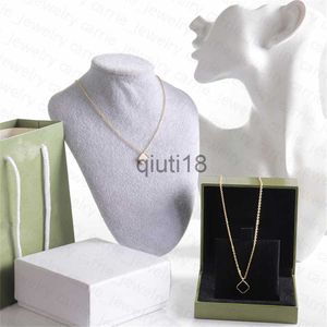 Pendant Necklaces Fashion Mini Pendant Necklace Designer Necklaces Women's Jewelry Fritillaria Clover Design Gold 4 Color Elegant Temperamental x0913