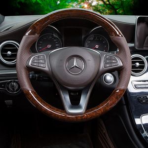 DIY elle dikilmiş direksiyon kapağı Mercedes Benz E300 C200 C260 GLE320 GLE400230K için uygundur