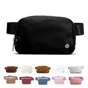 Lu clássico luxo em todos os lugares saco de cinto lulul sacos de cintura designer bumbag feminino masculino náilon velo bum peito esportes yoga saco sh2864