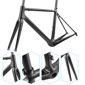 Full C Bike Frame Disc Rim Broms Cycling Carbon Framesset BB68 BB30 Anpassad cykelram-set 1k eller UD tillverkad i Kina241y