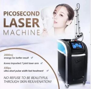 Originalqualität 3500 Watt Tattooentfernung Pico Laser Pigment Sommersprossen Entfernung 755 mm 1064 mm 532 mm Hautaufhellungsbehandlung Pikosekunden-Laser-Schönheitsmaschine