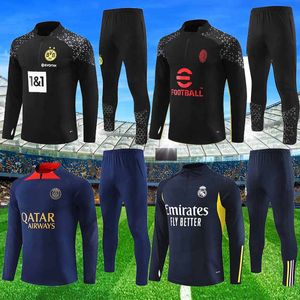 2223 2024 PSGG Realmadrid przetrwanie Setki piłki nożnej MBAPPE TRINGSUIT SUART MAILLOT JERSEY KIT KIT TOPLATNY MENS I