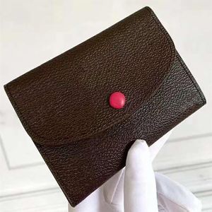 Vendita di design classico di lusso R0SALlE Hasp Portafoglio Porta carte di credito da donna di moda Nuovo portamonete carino con Box278u