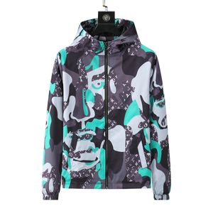 Designer-Herrenjacken, Herren-Frühlingsjacke, sportlich, lässig, modisch, vielseitiger Mantel mit Kapuze und Windschutz