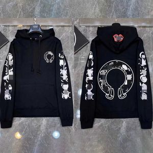 Designer Zipper Hoodies Homens Jaquetas Inverno Moletons Corações Pulôver Ch Mangas Compridas Jaqueta Solta Casaco de Algodão Com Capuz Mens Mulher Hip Hop Streetwear Roupas EM4R