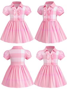 Abito da ragazza Designer di colori rosa femminile abiti da sposa fiore Set di vestiti di cotone per bambini abiti Fashon 2023