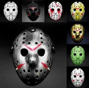 Costume Accessories UPS Masquerade Party Masks Jason Voorhees Mask Friday the 13th Horror Movie Hockey Mask Scary Halloween Costume Cosplay Plastic L230909