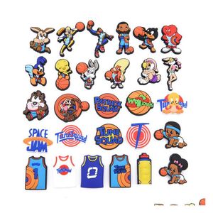 Charms 2021 Space Jam Basket Charm Scarpe per bambini Prodotti di vendita Consegna drop Ot8U5