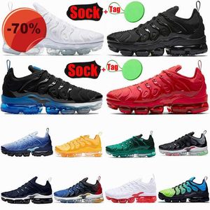 Storlek Big 46 47 TN Plus Running Shoes Bubble Maxs Designer Triple Black White Red University Dazzle Blue Road Footwear Mens Womens 317Z