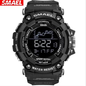 S Smael 1802 Cyfrowe zegarki męskie Luminous 50m WaterproofWatch Sports Casual Outdoor Waterproof Student WristWatch248n