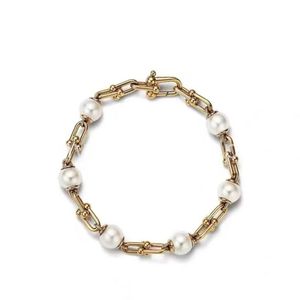 T Designer Link Chain Pear Armband Halsband Studörhängen Ringuppsättningar 925 STERLLING Silver Jewelry Rose Gold 18K Gold Classic Fashi278n