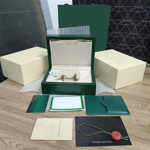 Rolex Box Watch Męskie złoto automatyczne obudowy zegarek Białe oryginalne zewnętrzne zegarki Womans Boxes Men Zielone pudełka M116508 126720 11662812