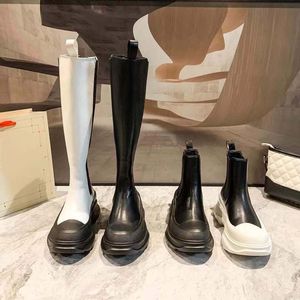 Socks and boots with cuffs high top elastic breathable and odor resistant small and thick soles wear-resistant sponge cake casual shoes high-quality boots