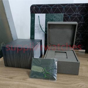 HJD 2022 Luxury A Designer P Gray Square Watches Box Case Wood Leather Material Certaby Bag Booklet Full Set of Men's AN301B