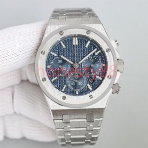 luxury Gold men's watch Super long quartz Wristwatches 41mm stainless steel strap luminous sapphire mirror Designer Auto Date207x
