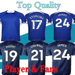 S-4XL 23 24 CFC-Fußballtrikots 2023 2024 PULISIC ZIYECH WERNER ABRAHAM MOUNT HAVERTZ KANTE GIROUD CHILWELL T.SILVA Fußballtrikot Herren-Set Uniform