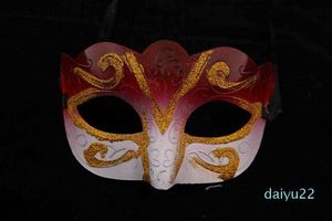 Kostymtillbehör Ny modeuttryck Frakt Säljande festmask med guld glitter venetiansk unisex glittrande maskerad mardi gras s230911