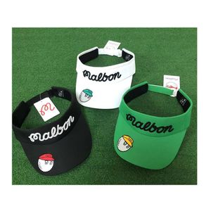 Cappelli da esterno Corea del Sud Berretto da golf Malbon tessuto ad asciugatura rapida parasole senza cappello a cilindro sport sole pescatore vuoto 230113189J