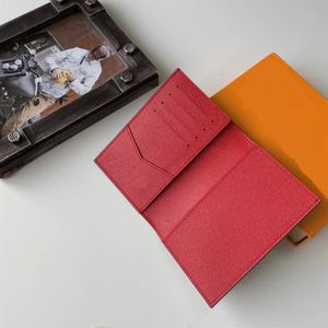 Designer-Qualität Herren-Reisepasshülle Damen-Geldbörse Kartendruck Kartenhalter echtes Leder Damen-Geldbörsenhüllen für Pässe mit bo305R