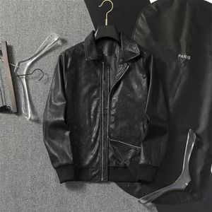 Moda masculina jaquetas de couro jaquetas com zíper masculino motociclista casaco terno de vôo para esporte recreativo coats279e