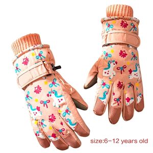 Barnens fingerhandskar barn tjockare vinterskidor som rider varm andas tjej pojke mittens mysiga unisex handvärmare 230909
