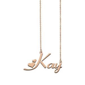 Pendant Necklaces Kay Name Necklace Custom For Women Girls Friends Birthday Wedding Christmas Mother Days Gift292Q