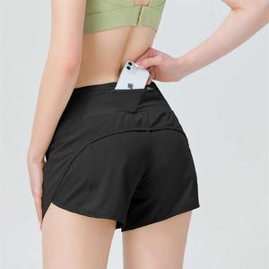 l-17 Womens Sport ty Shorts Casual Fitness Yoga Leggings Lady Girl Workout Gym Underwear Running Fitness with Zipper Pocket2428