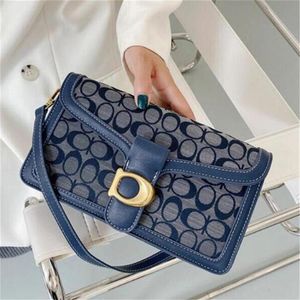 2022 Designer Luxury Constances Handbags Home Leather Gold Buckle Line Palm Print Underarm Stewardess Tofu Square blue230P