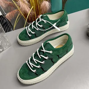 Tennis 1977 Canvas Casual Shoes Luxurys Designers Womens Men Shoe Italy Green and Red Web Stripe gummi Sole Stretch Cotton Low Top Mens Sneakers 13