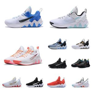 Herren-Basketballschuhe „Greek Freak Immortality Ep“ von Giannis Antetokounmpo, Weiß, Blau, Süßwasser, Aqua, Rot, Ostern, BHM-Sneaker, Tennis248I