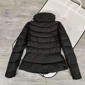 Jaquetas femininas inverno senhoras curto para baixo jaqueta golfe gola magro ajuste fino ganso branco engrossado 230908