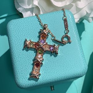 Luxurys Designer Halsketten Persönlichkeit Kreuz Halskette neue Mode Charme Persönlichkeit Designer Schmuck Trend