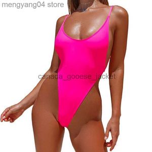 Kvinnors badkläder Kvinnor Dome Cameras Sexig Extreme Micro String Backless Women badkläder One Piece Swimsuit Female High Cut Monokini Thong Bathing Swim Beachwear