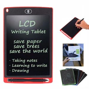 8,5 polegadas LCD Escrita Tablet Prancheta Quadro negro Almofadas de caligrafia Presente para adultos Crianças Bloco de notas sem papel Comprimidos Memos Escrita verde ou colorida com caneta