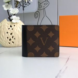Fashion Designers WALLET Luxurys Mens Womens leather Wallets Highs Quality Flower letter Coin Purse Tanon Card Holder Clutch With 224P