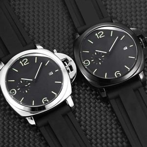 2022 New Mens Watch Automatic Hour Hand Quartz Movement Wristwatch Night Glow Stainless Steel Fashion High Quality Leather Strap W211a
