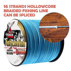 Braid Line Hollowcore flätat fiske 1000 m saltvatten 20 500 lb Super Japan Multifilament PE Cord tung styrka 0,16 mm 2,0 mm 230909