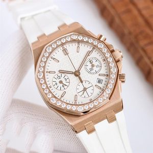 النساء مشاهدة الحركة الميكانيكية التلقائي ساعات 37 مم مع Diamonds Ladies Business Wristwatches Montre de Luxe2940