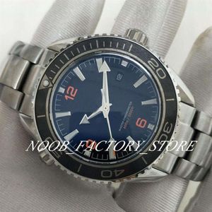 Ny Super Factory Automatic Cal 8900 Watch Black Ceramic Calender Ocean Watches Full Steel 45mm 007 Dive 600m Planet Luminous WRIS257V