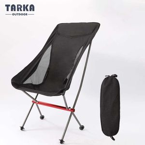 Camp Furniture TARAK Big Size Camping Chair Extended Lightweight Comfortable Folding Chairs Beach Fishing Chair Hiking Tourist Must Haves HKD230909