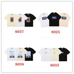 Designer Xia Kith Series 7 High Definition Printed Short Sleeve Summer Flower Geography Unisex Leisure Niche Street T-shirts