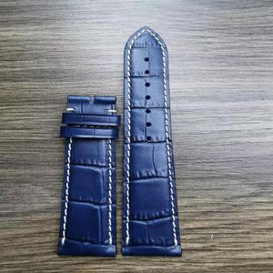 마스터 컬렉션에 대한 스트랩 시계 Cowhide Steel Buckle Genuine Leather Watchband 22 21 20 19mm227t